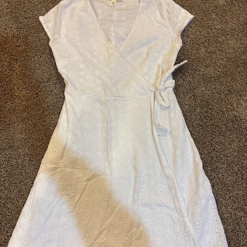 Miami white eyelet dress - size XXS
